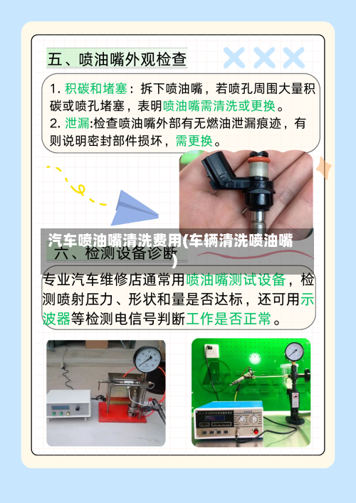 汽车喷油嘴清洗费用(车辆清洗喷油嘴)-第2张图片