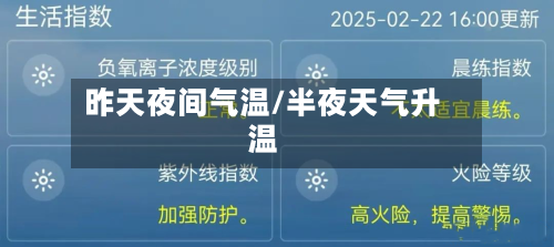 昨天夜间气温/半夜天气升温