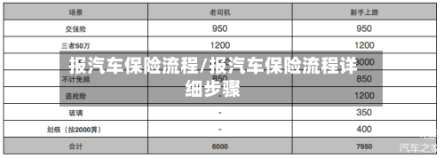 报汽车保险流程/报汽车保险流程详细步骤