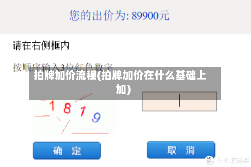 拍牌加价流程(拍牌加价在什么基础上加)-第3张图片