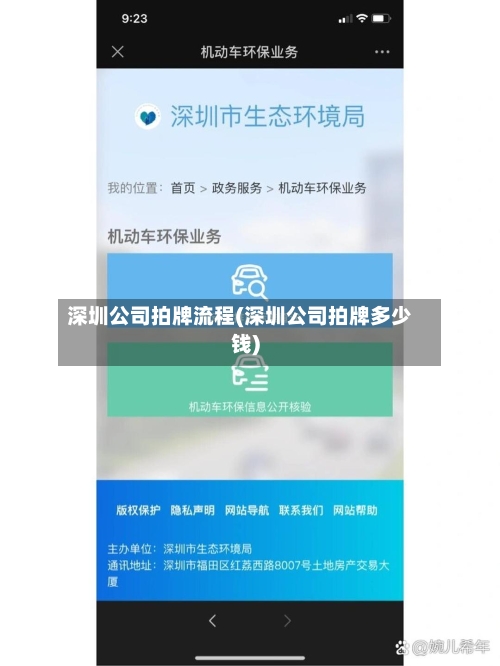 深圳公司拍牌流程(深圳公司拍牌多少钱)-第2张图片