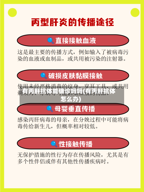 有丙肝抗体能确诊吗吗(有丙肝抗体怎么办)-第2张图片