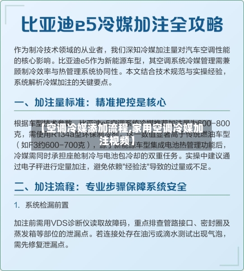 【空调冷媒添加流程,家用空调冷媒加注视频】-第2张图片