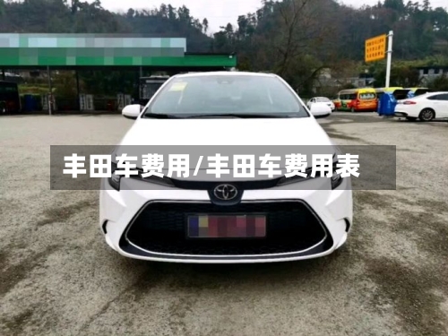 丰田车费用/丰田车费用表