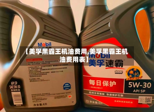 【美孚黑霸王机油费用,美孚黑霸王机油费用表】