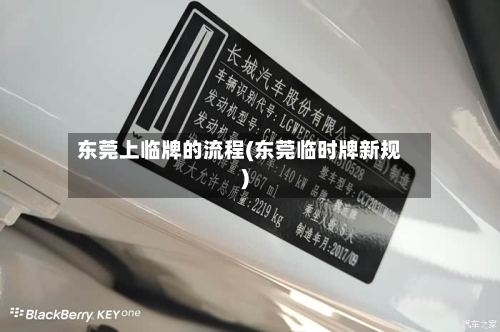 东莞上临牌的流程(东莞临时牌新规)-第2张图片