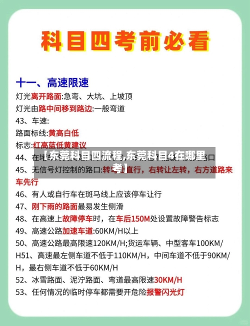 【东莞科目四流程,东莞科目4在哪里考】-第2张图片